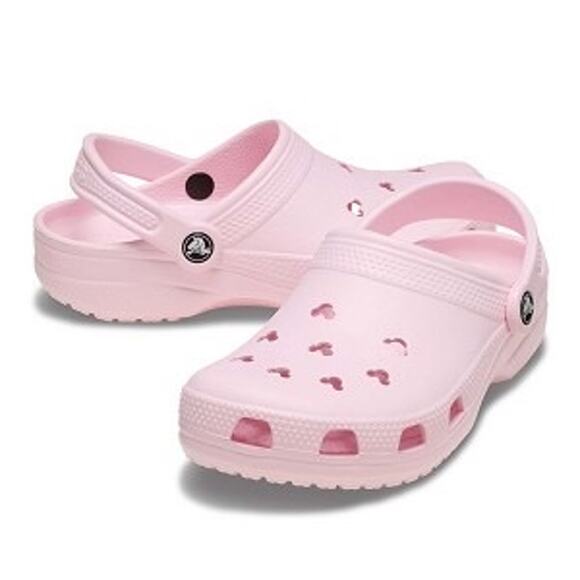 Nwot Disney Parks Adult Crocs Mickey Icons Blush Pink women’s size 7 Shoes - Picture 1 of 8